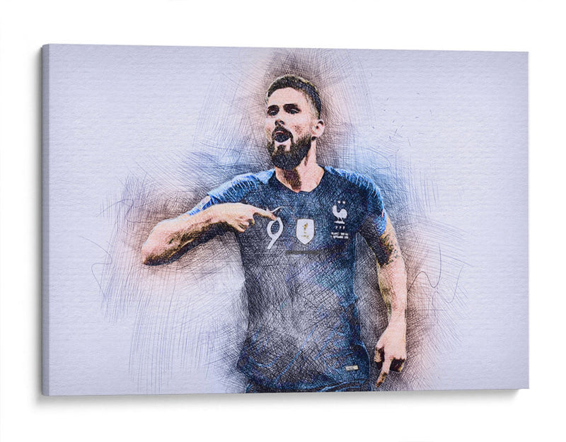 Olivier Giroud - Francia | Cuadro decorativo de Canvas Lab