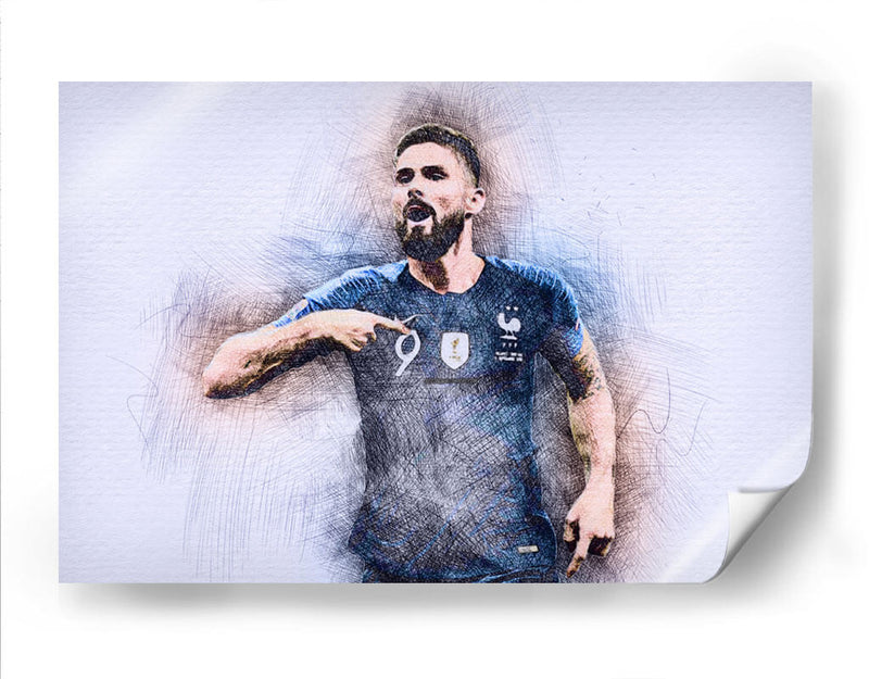 Olivier Giroud - Francia | Cuadro decorativo de Canvas Lab