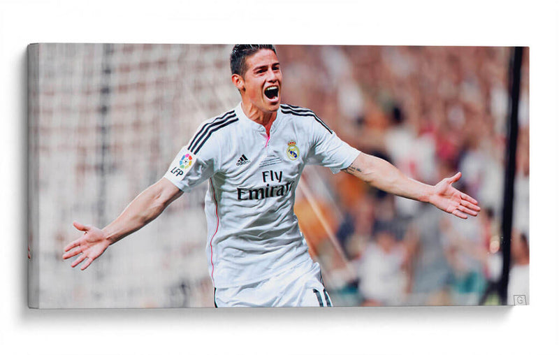 James Rodríguez celebrando | Cuadro decorativo de Canvas Lab