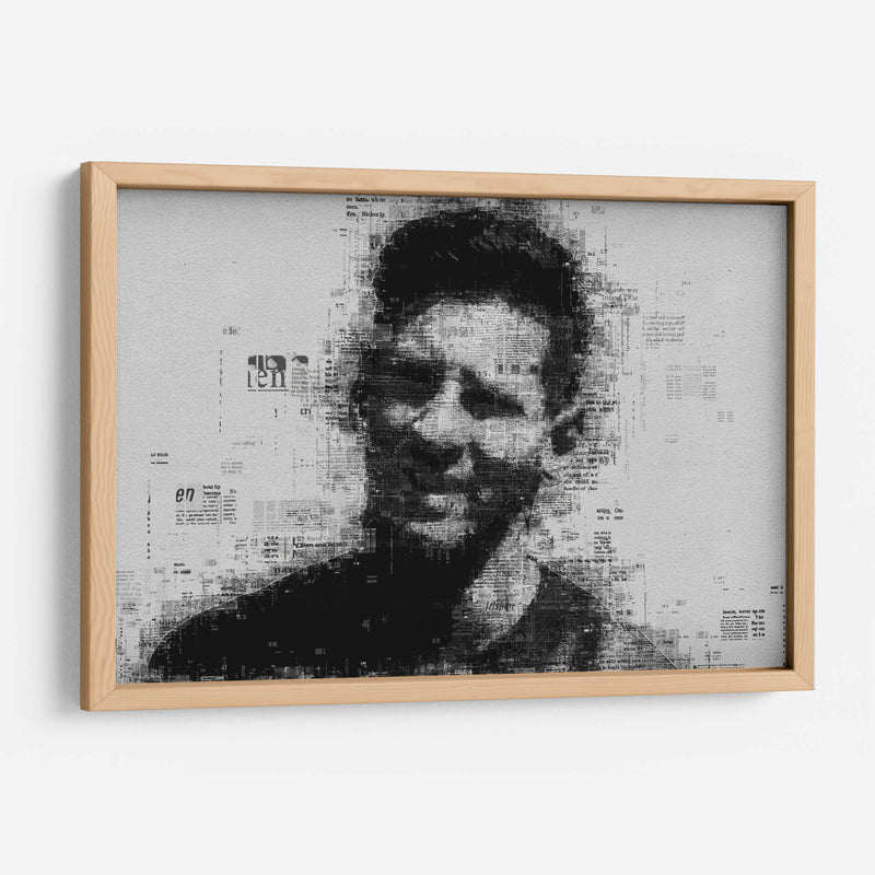 Leo Messi en periódico | Cuadro decorativo de Canvas Lab