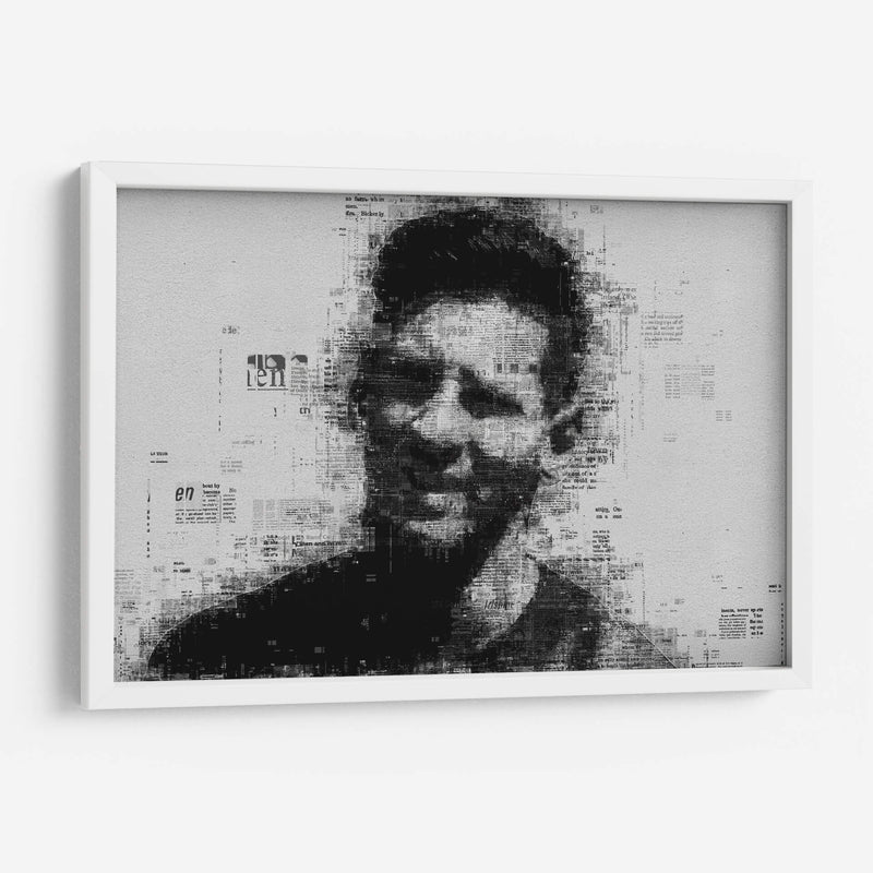 Leo Messi en periódico | Cuadro decorativo de Canvas Lab