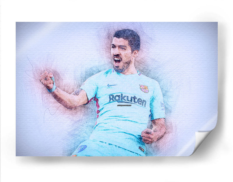 Luis Alberto Suárez - Barcelona FC away | Cuadro decorativo de Canvas Lab