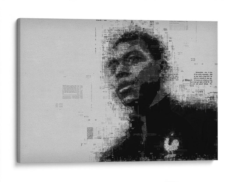 Kylian Mbappé en periodico | Cuadro decorativo de Canvas Lab