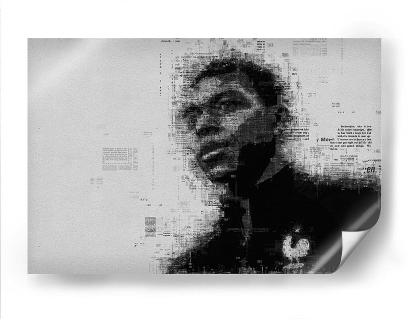 Kylian Mbappé en periodico | Cuadro decorativo de Canvas Lab