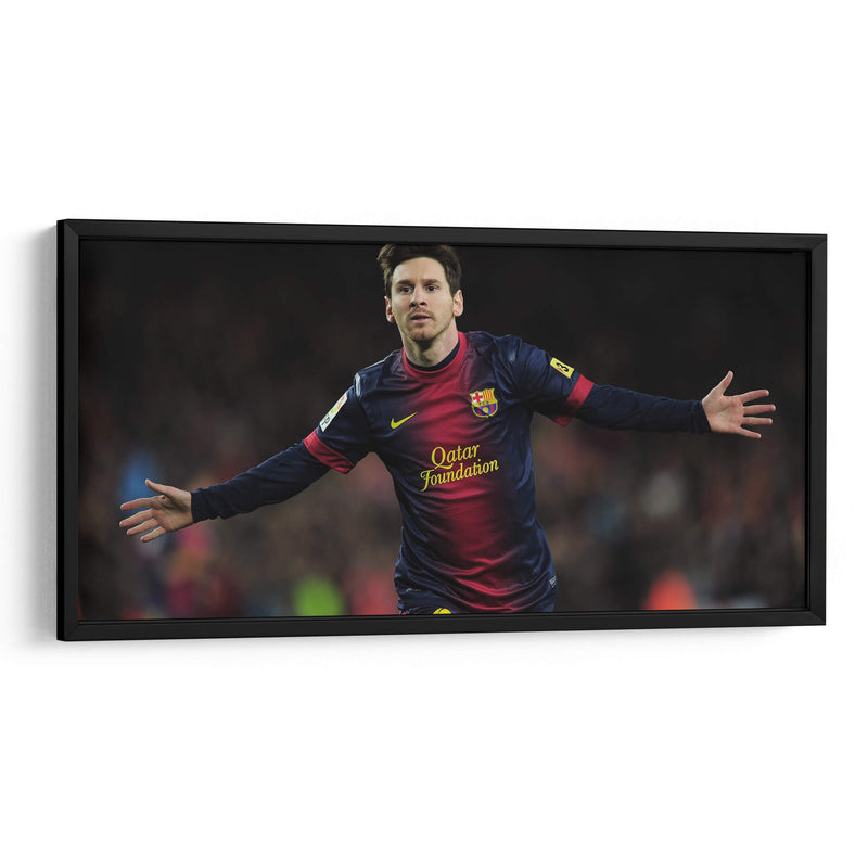 Messi celebrando | Cuadro decorativo de Canvas Lab