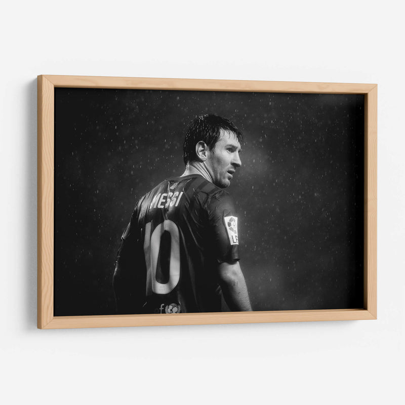 Messi en blanco y negro	 | Cuadro decorativo de Canvas Lab