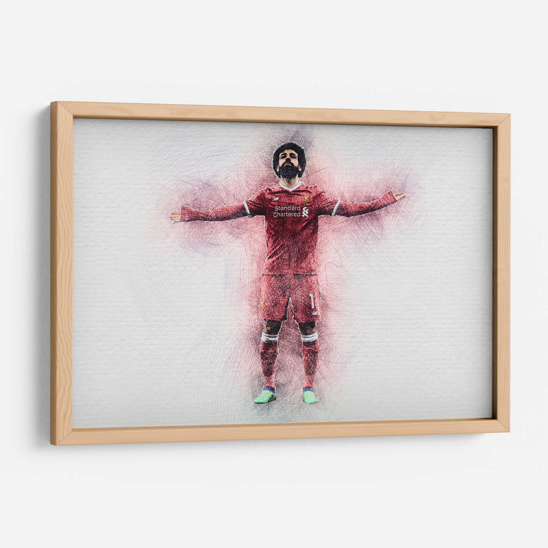 Mohamed Salah en boceto | Cuadro decorativo de Canvas Lab