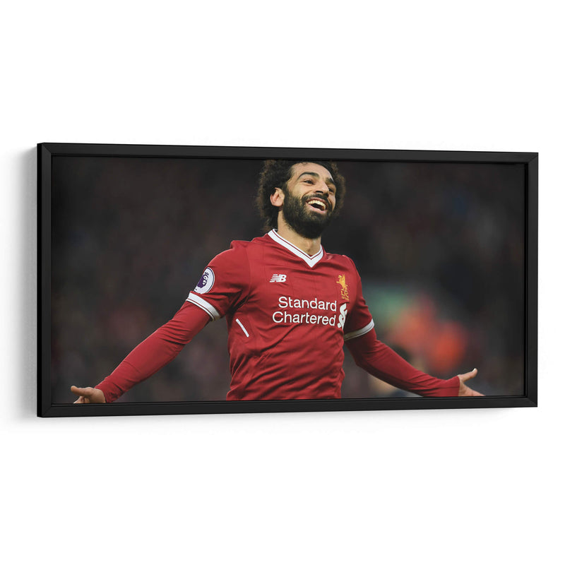 Mohamed Salah regocijado | Cuadro decorativo de Canvas Lab