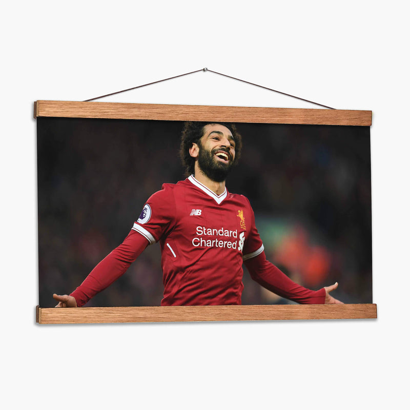 Mohamed Salah regocijado | Cuadro decorativo de Canvas Lab