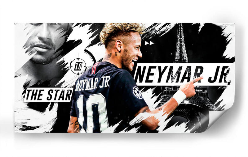 Neymar Jr., La estrella | Cuadro decorativo de Canvas Lab
