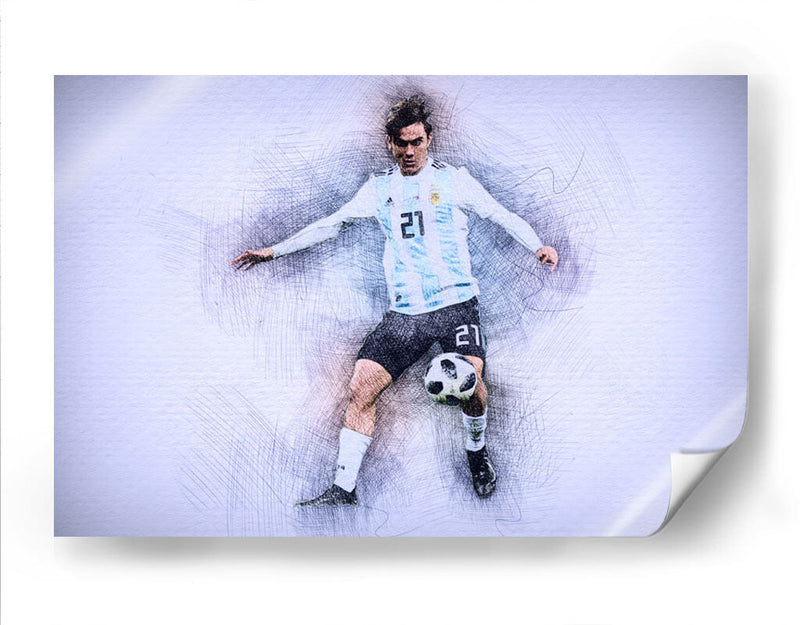 Paulo Dybala Argentina | Cuadro decorativo de Canvas Lab