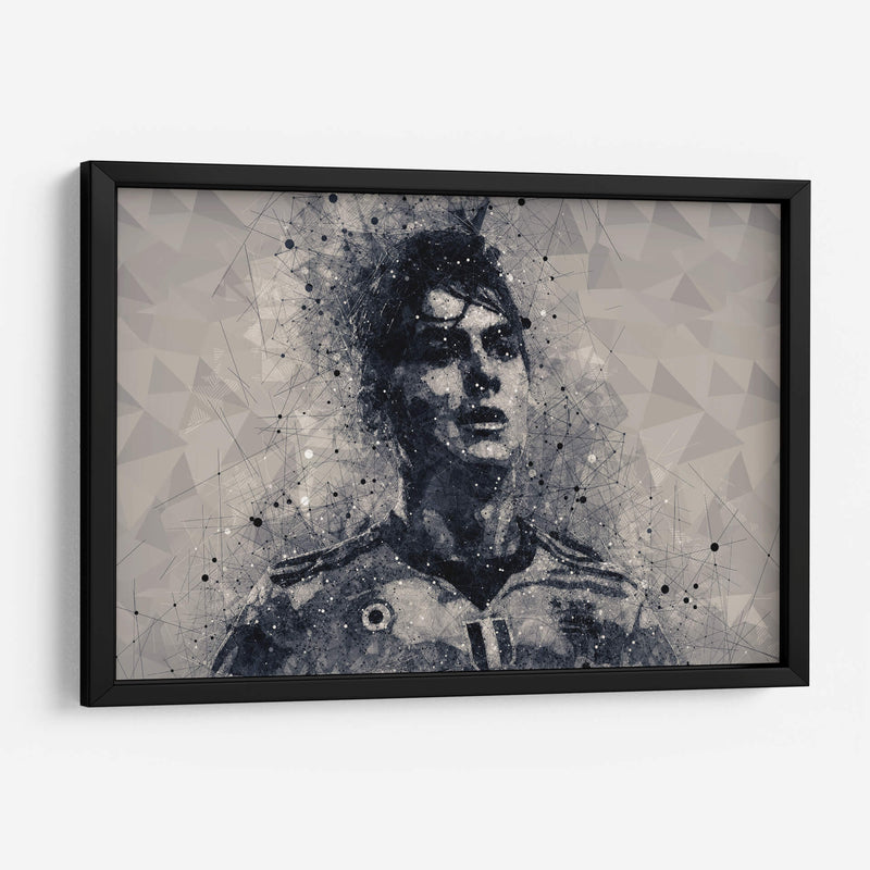 Paulo Dybala blanco y negro | Cuadro decorativo de Canvas Lab