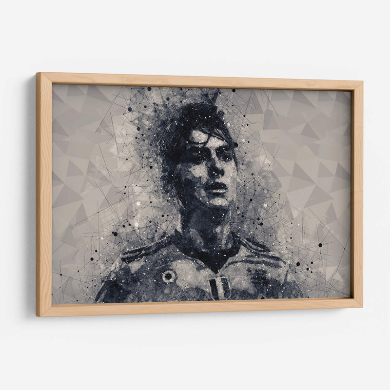 Paulo Dybala blanco y negro | Cuadro decorativo de Canvas Lab