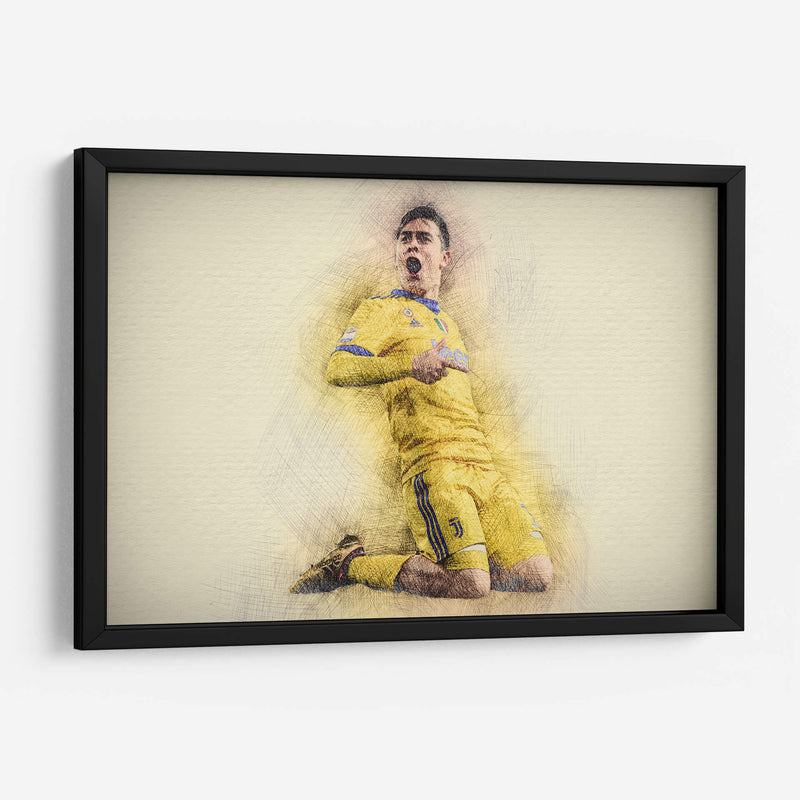 Paulo Dybala en Juventus | Cuadro decorativo de Canvas Lab