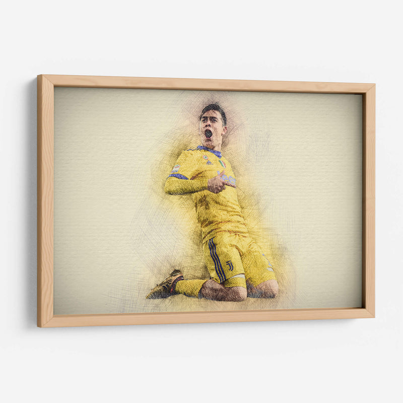 Paulo Dybala en Juventus | Cuadro decorativo de Canvas Lab