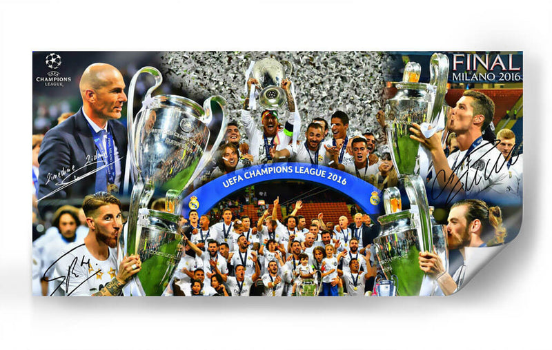 Real Madrid CHAMP14NS UEFA Champions League Champs Art Decor Poster Canvas  - REVER LAVIE