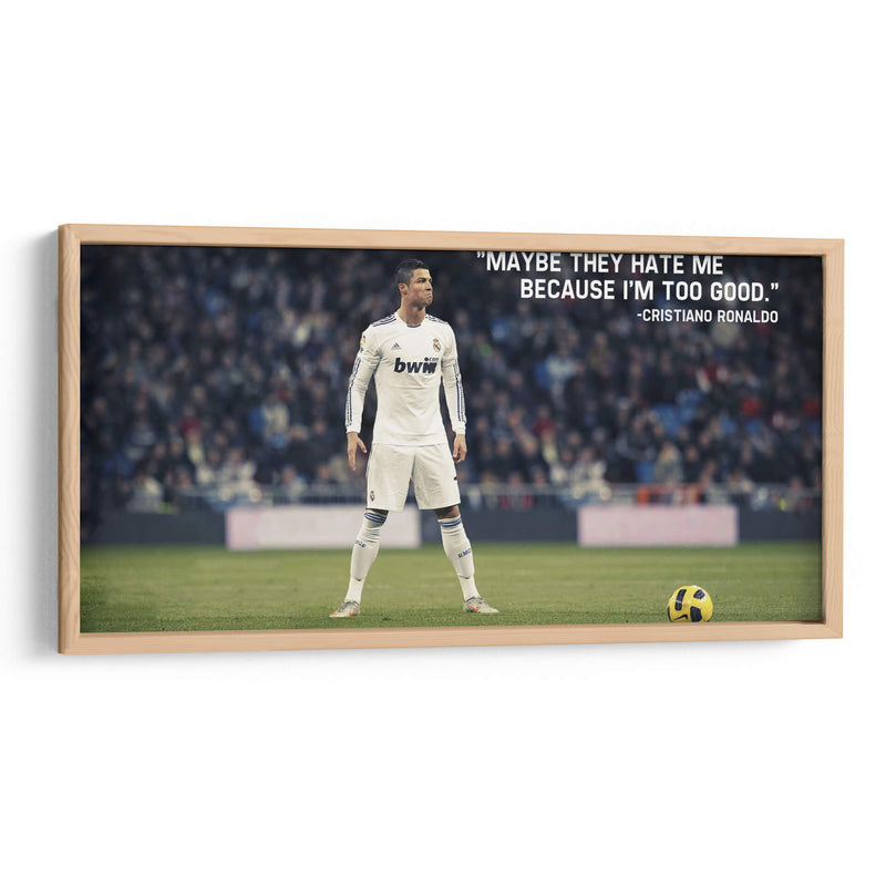 Ronaldo quote | Cuadro decorativo de Canvas Lab