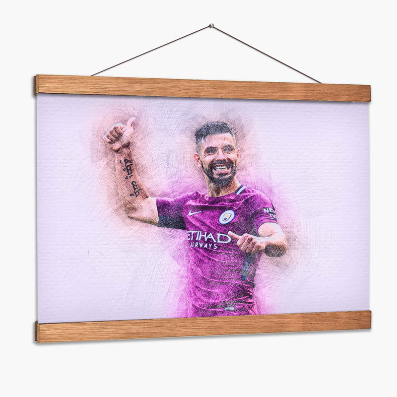 Sergio Agüero - Manchester | Cuadro decorativo de Canvas Lab