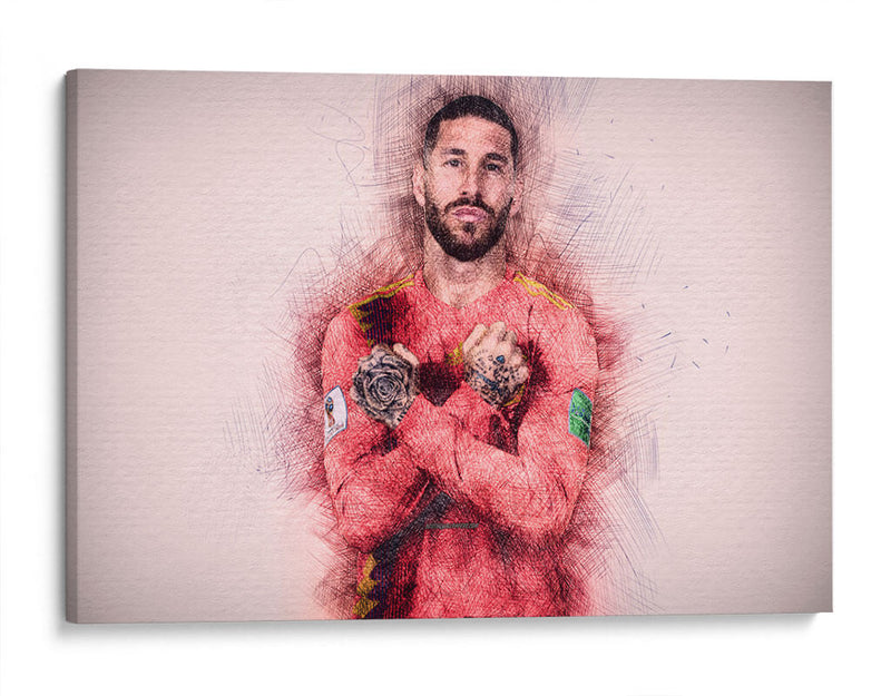 Sergio Ramos - España | Cuadro decorativo de Canvas Lab