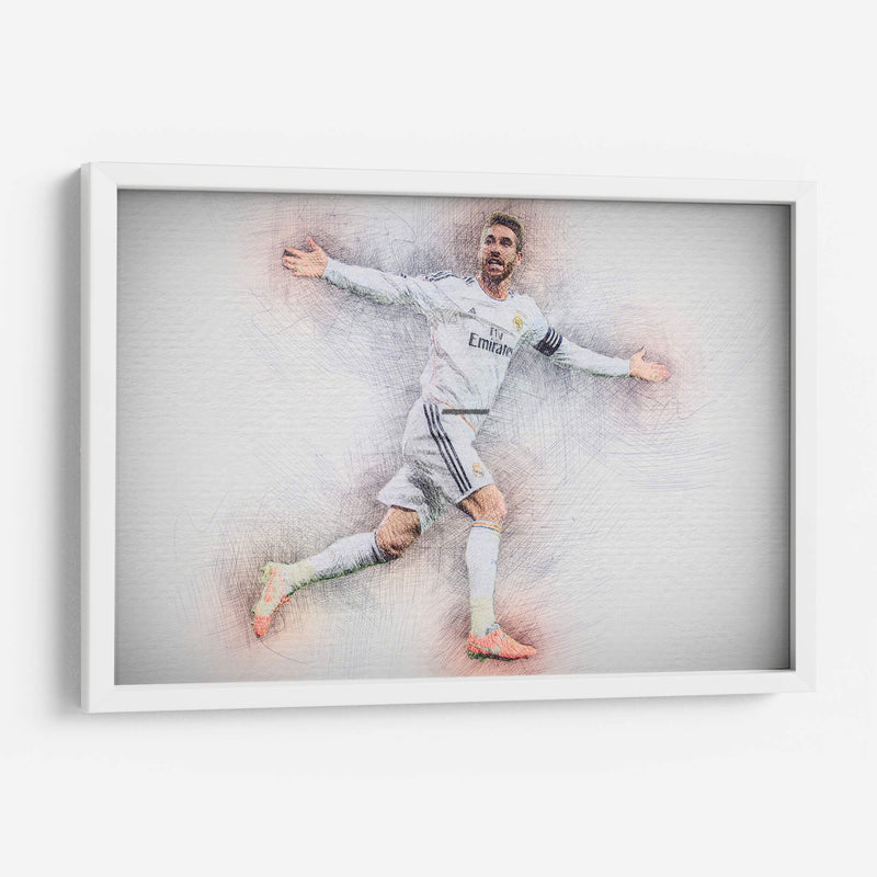 Sergio Ramos - Real Madrid | Cuadro decorativo de Canvas Lab