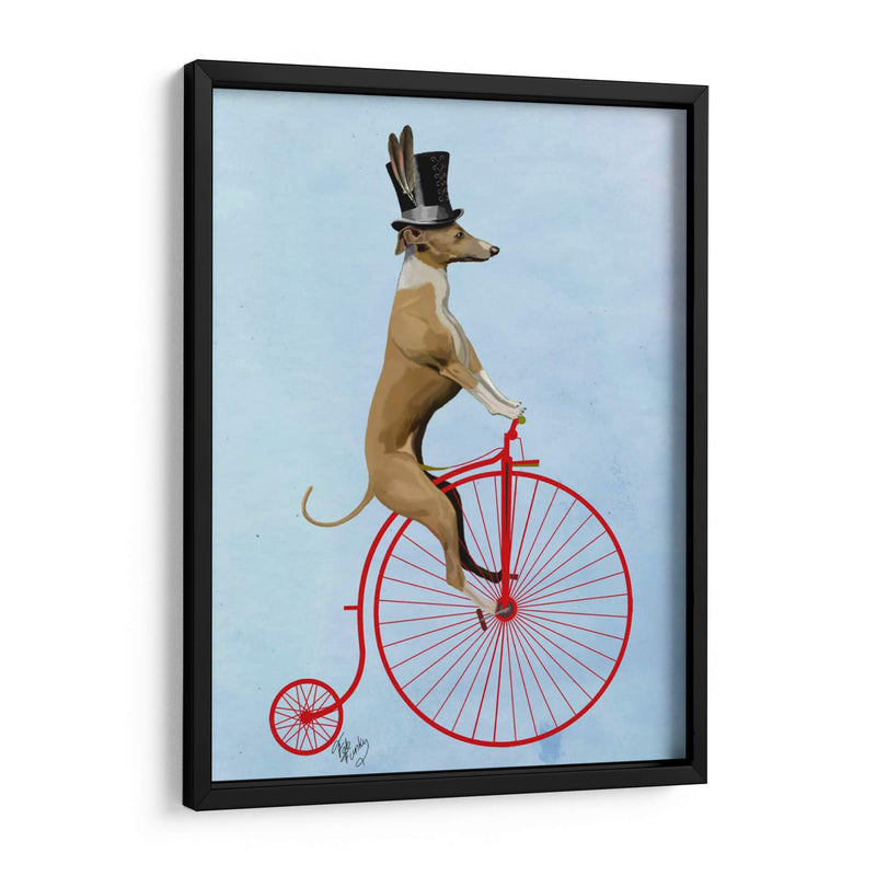 Greyhound En Penny Rojo Farthing - Fab Funky | Cuadro decorativo de Canvas Lab