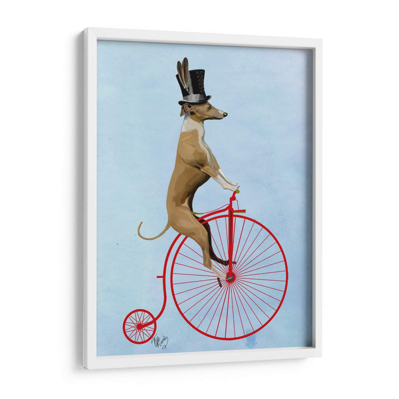 Greyhound En Penny Rojo Farthing - Fab Funky | Cuadro decorativo de Canvas Lab