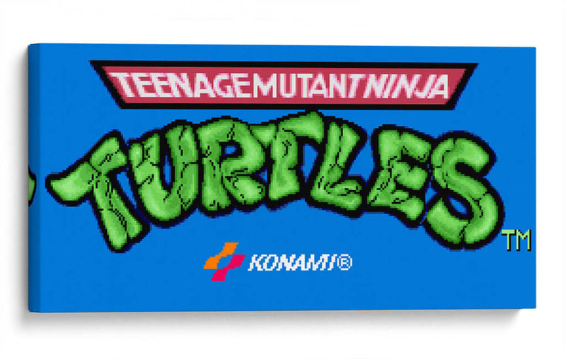 Teenage Mutant Ninja Turtles - pantalla del Super Nintendo | Cuadro decorativo de Canvas Lab