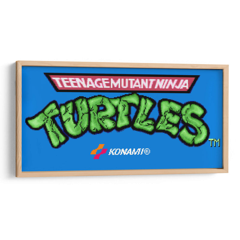 Teenage Mutant Ninja Turtles - pantalla del Super Nintendo | Cuadro decorativo de Canvas Lab