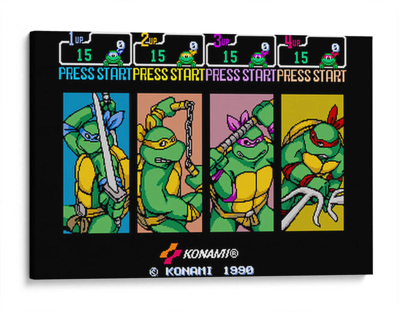 Teenage Mutant Ninja Turtles II(arcade game) | Cuadro decorativo de Canvas Lab