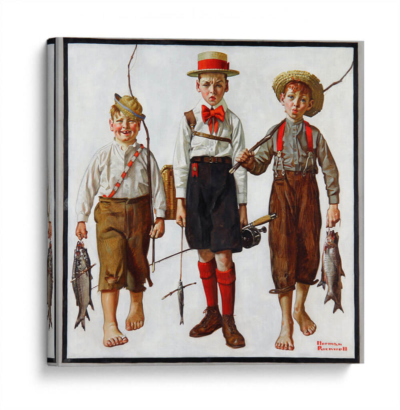 Vida de chicos - Norman Rockwell | Cuadro decorativo de Canvas Lab