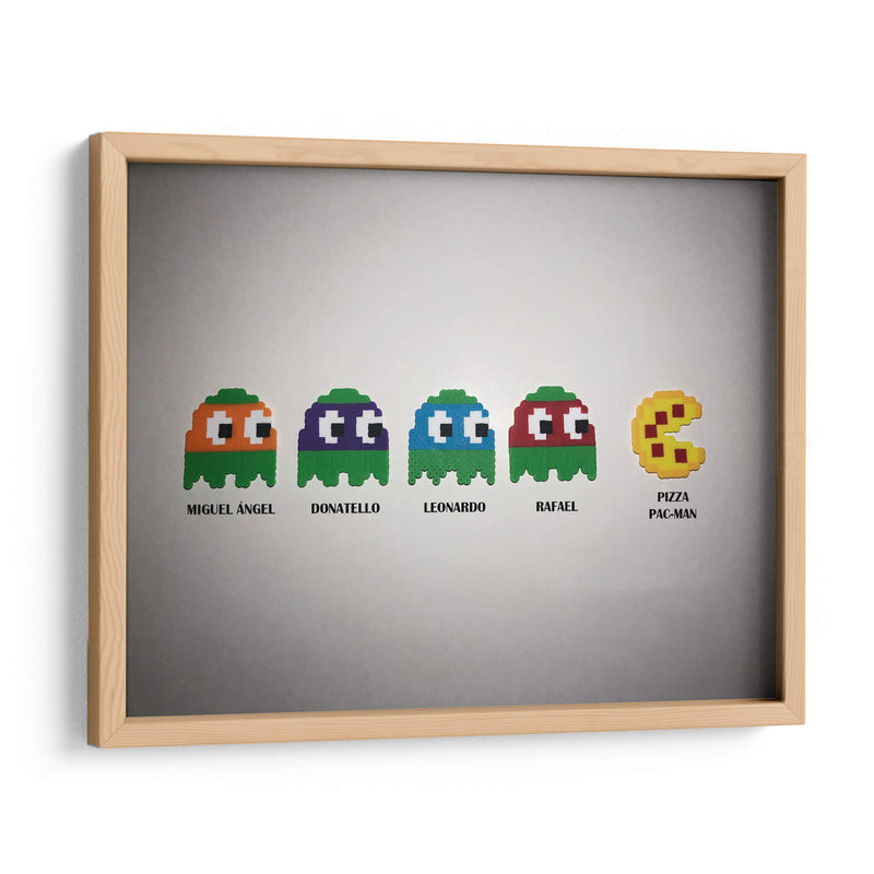 Tras la Pac-Man Pizza | Cuadro decorativo de Canvas Lab