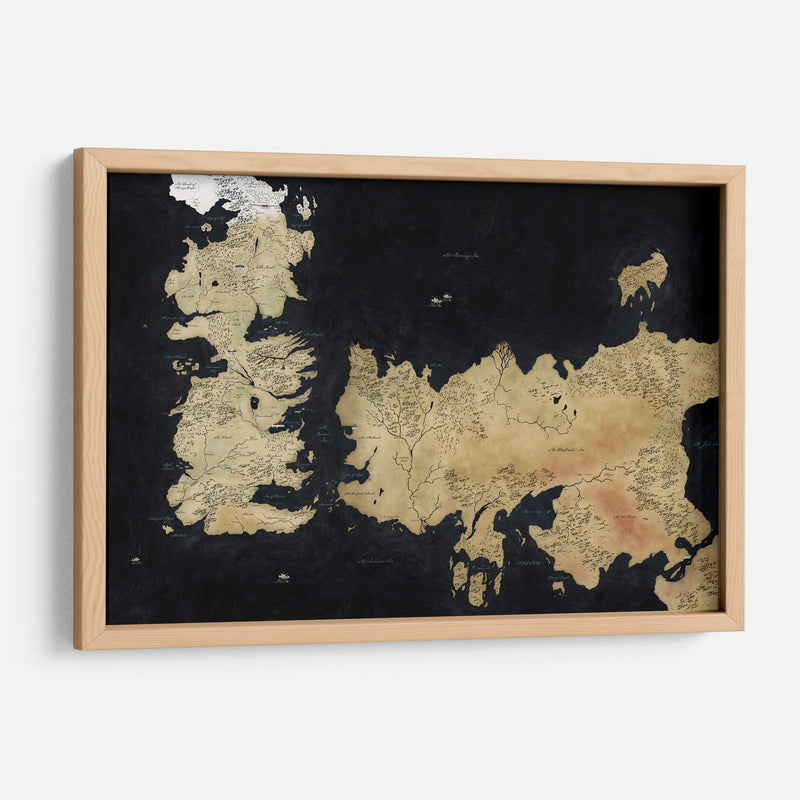 Mapa de Game of Thrones, the known world | Cuadro decorativo de Canvas Lab