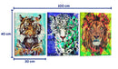 Pop Art Felino - Set de 3 - Mayka ienova - Cuadro decorativo | Canvas Lab