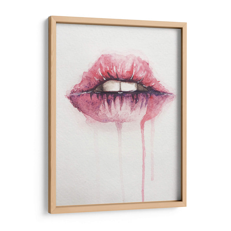 Watercolor pink kiss | Cuadro decorativo de Canvas Lab