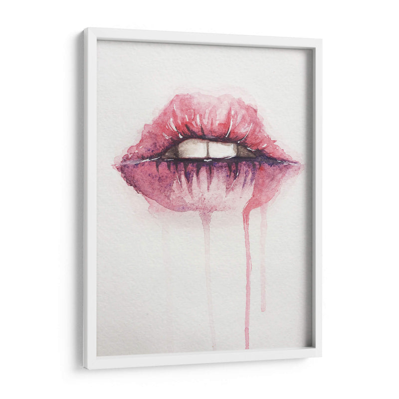 Watercolor pink kiss | Cuadro decorativo de Canvas Lab