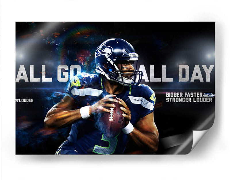 All go all day Seahawks | Cuadro decorativo de Canvas Lab