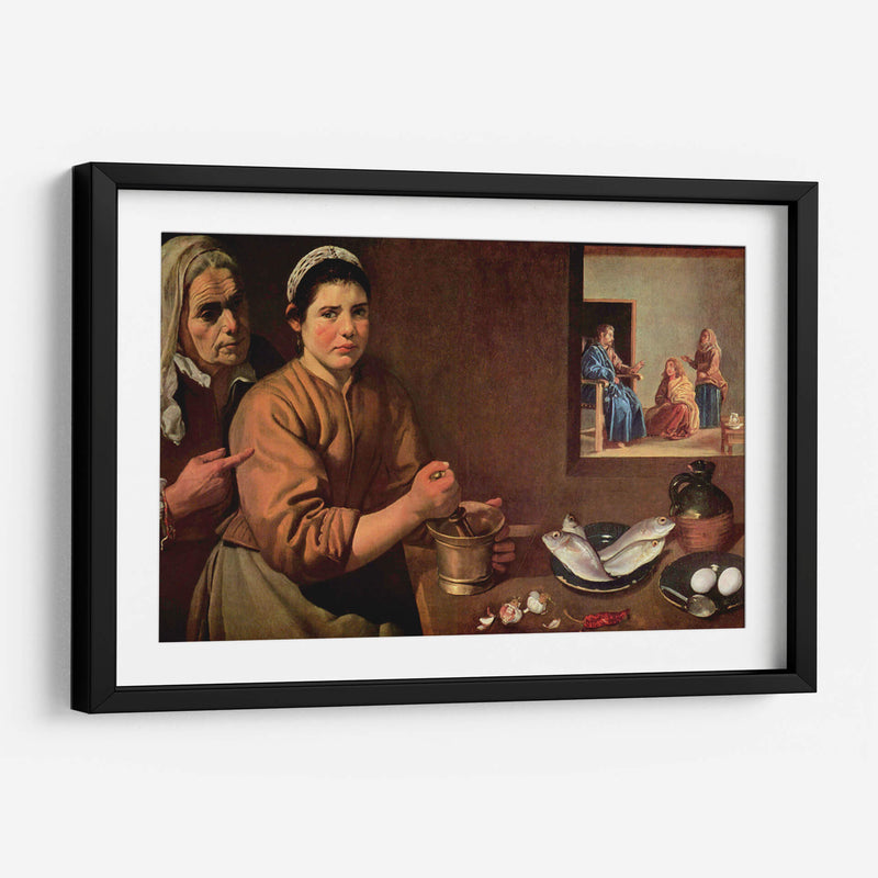 Cristo en casa de Marta y María - Diego Velázquez | Cuadro decorativo de Canvas Lab