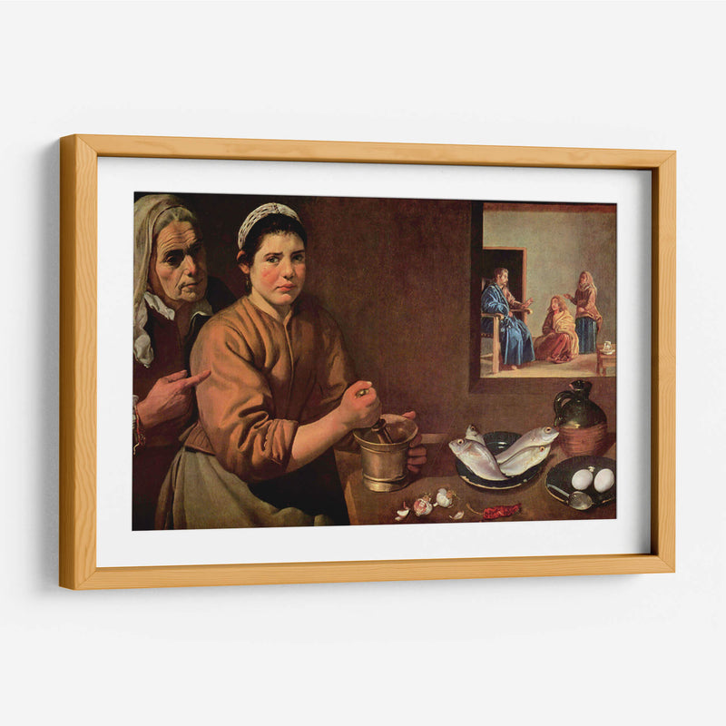 Cristo en casa de Marta y María - Diego Velázquez | Cuadro decorativo de Canvas Lab
