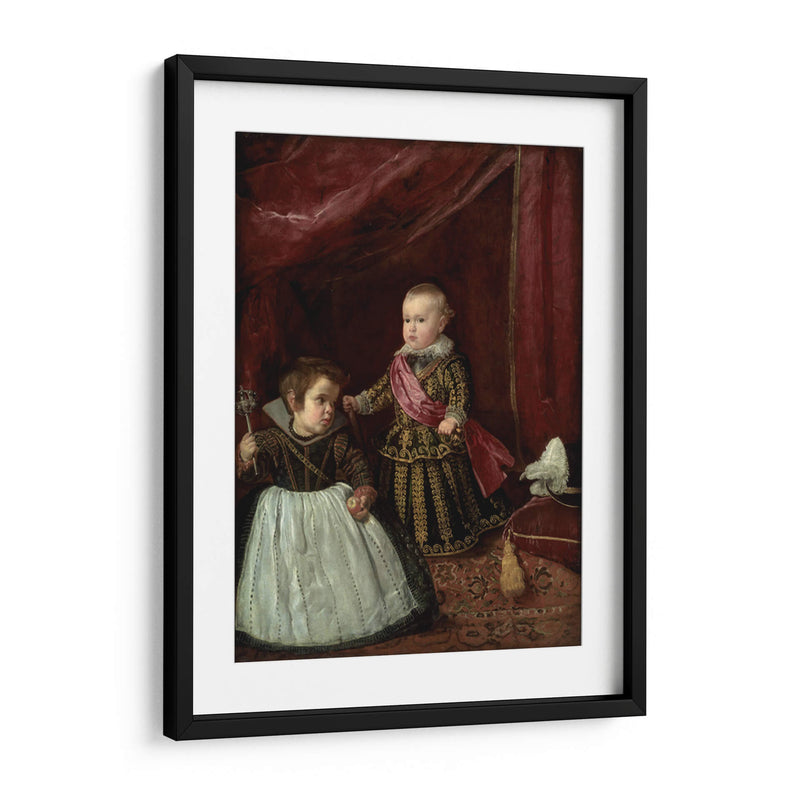 El príncipe Baltasar Carlos con un enano - Diego Velázquez | Cuadro decorativo de Canvas Lab