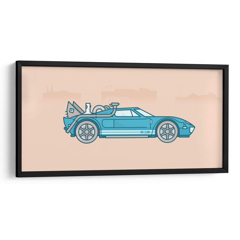 Back to the future Ford GT minimal | Cuadro decorativo de Canvas Lab