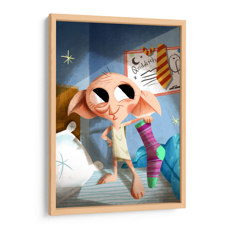 Ilustración de Dobby y la calceta | Cuadro decorativo de Canvas Lab