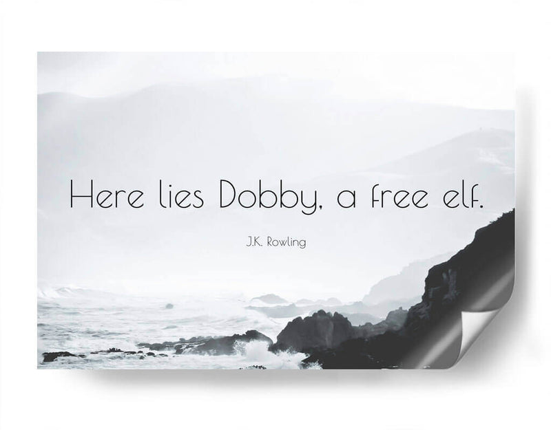 Aquí yace Dobby | Cuadro decorativo de Canvas Lab