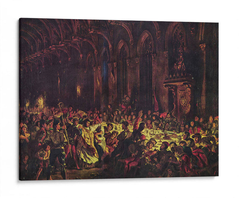 Asesinato del obispo de Lieja - Eugène Delacroix | Cuadro decorativo de Canvas Lab