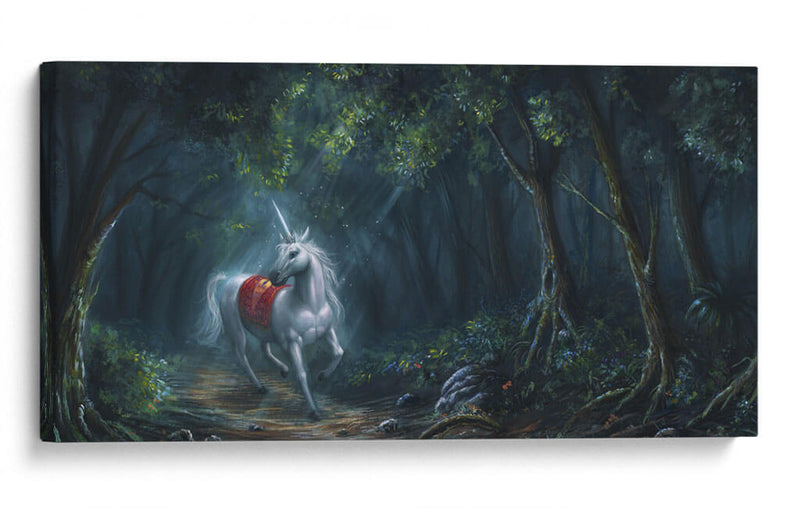 Unicornio en el bosque | Cuadro decorativo de Canvas Lab