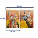 Ficha del toro - Set de 2 - Rodríguez Marconi - Cuadro decorativo | Canvas Lab