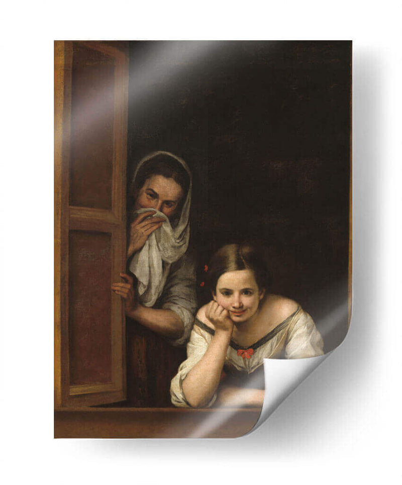 Mujeres en la ventana - Bartolomé Esteban Murillo | Cuadro decorativo de Canvas Lab
