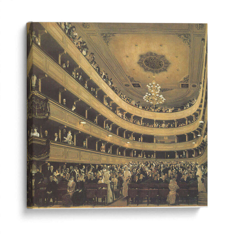 Auditorio del viejo Burgtheater de Viena - Gustav Klimt | Cuadro decorativo de Canvas Lab