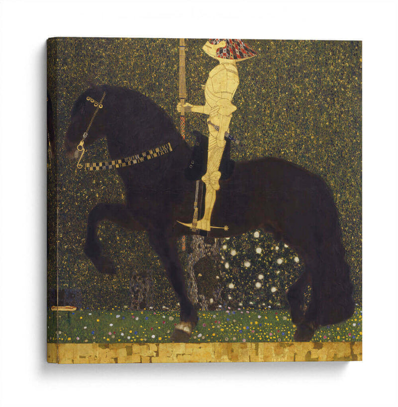 El caballero de oro (la vida como combate) - Gustav Klimt | Cuadro decorativo de Canvas Lab