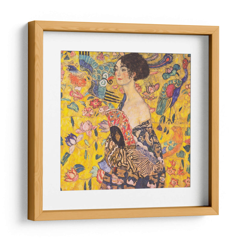 Mujer con abanico - Gustav Klimt | Cuadro decorativo de Canvas Lab