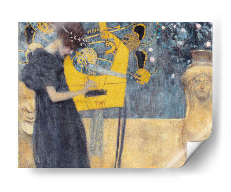 Música I - Gustav Klimt | Cuadro decorativo de Canvas Lab